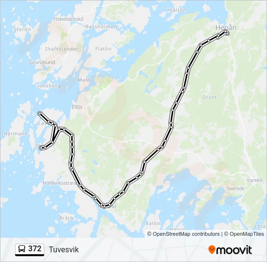 372 Bus Line Map