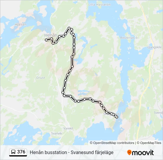 376 Bus Line Map