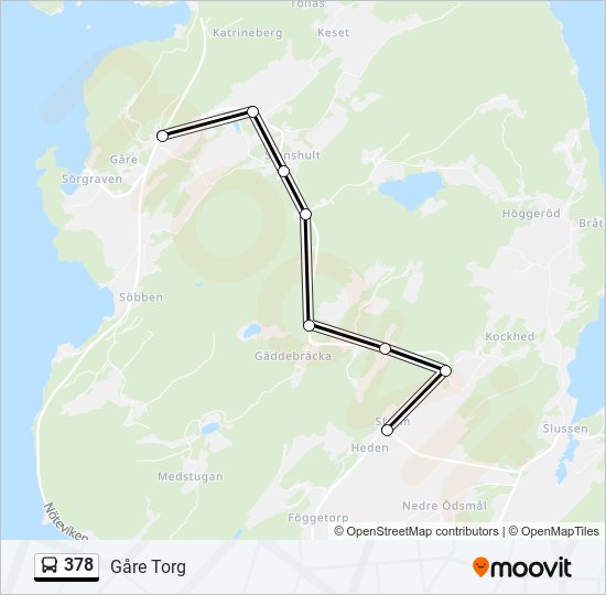 378 bus Line Map