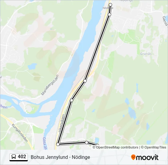 402 Bus Line Map