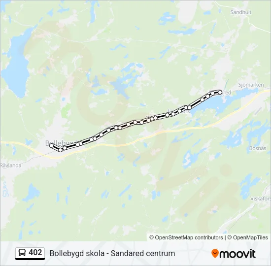 402 Bus Line Map