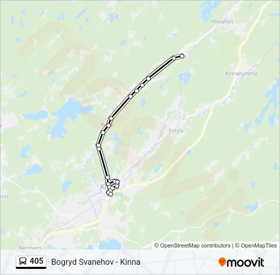 405 Bus Line Map