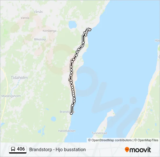 406 Bus Line Map