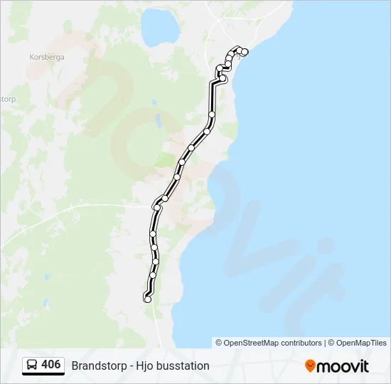 406 Bus Line Map