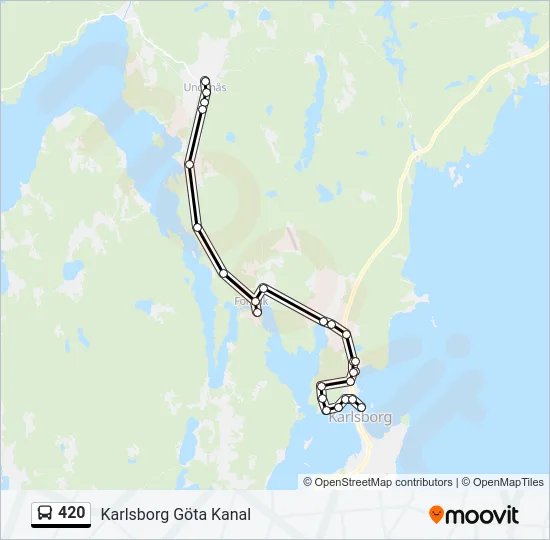 420 Bus Line Map