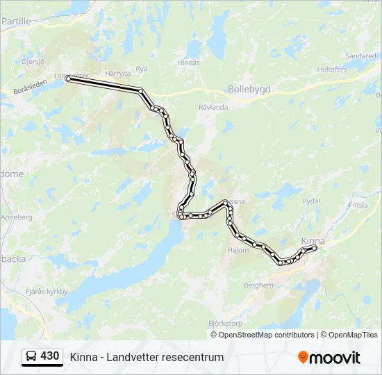 430 Bus Line Map