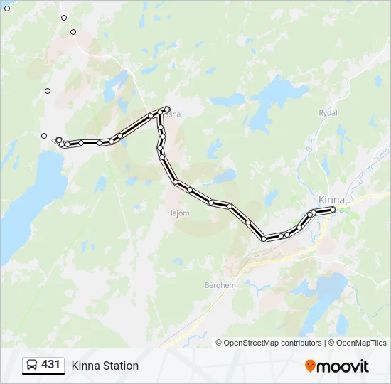 431 Bus Line Map