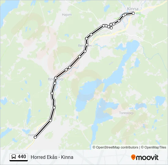 440 Bus Line Map
