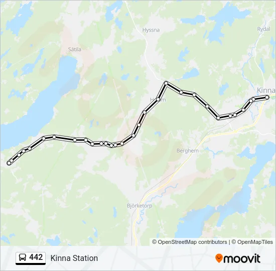 442 Bus Line Map
