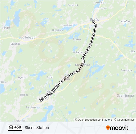 450 bus Line Map