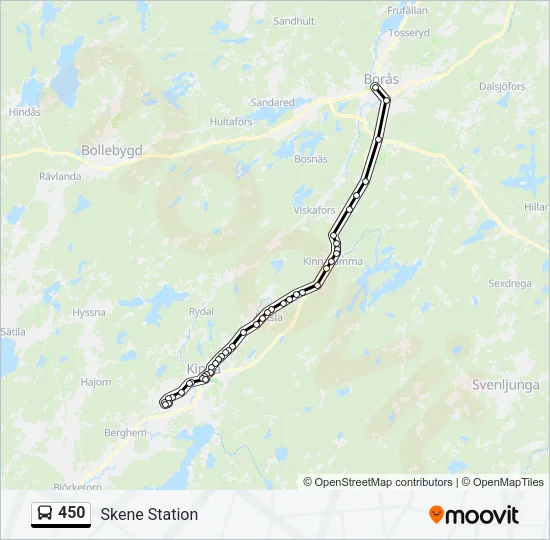450 Bus Line Map