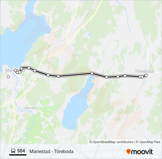 504 bus Line Map