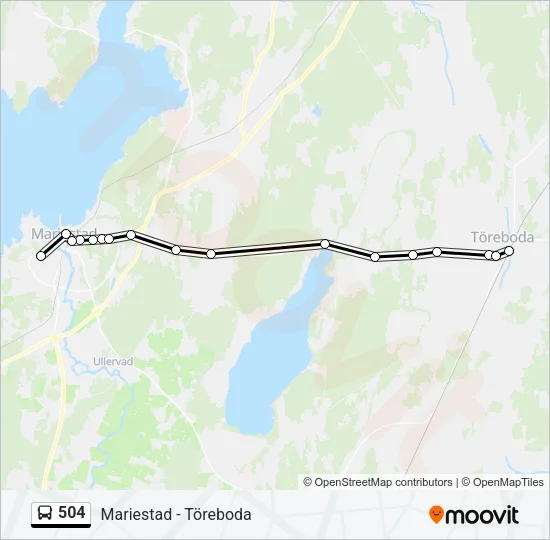 504 Bus Line Map