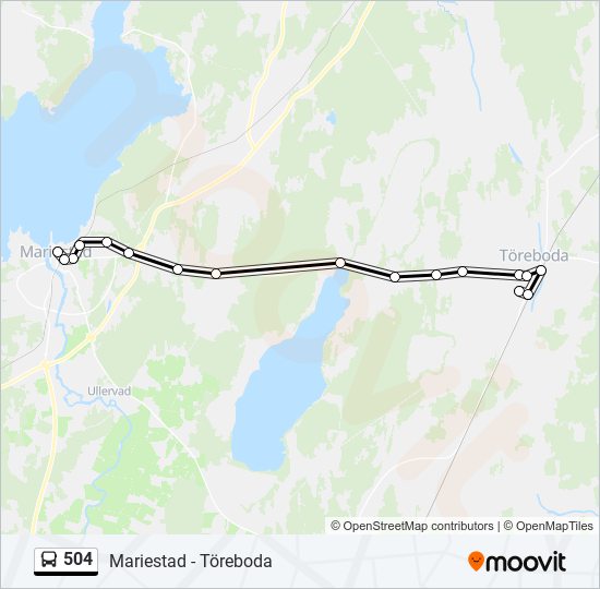 504 bus Line Map