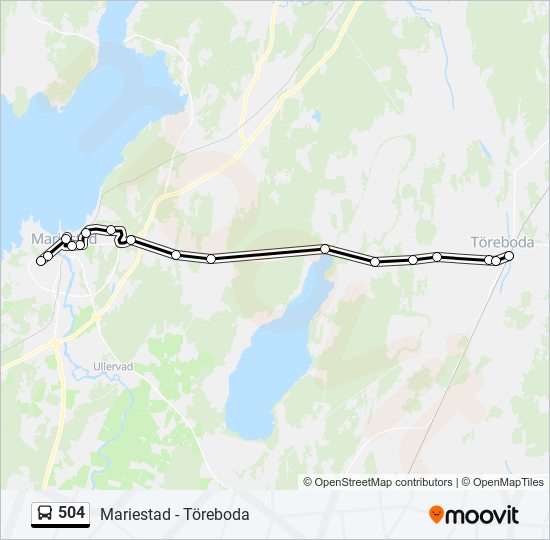 504 bus Line Map