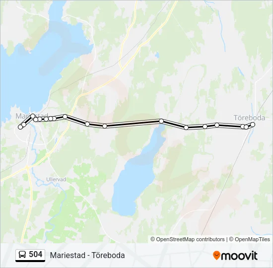 504 Bus Line Map