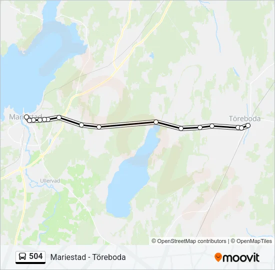 504 Bus Line Map