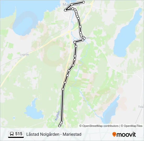 515 Bus Line Map