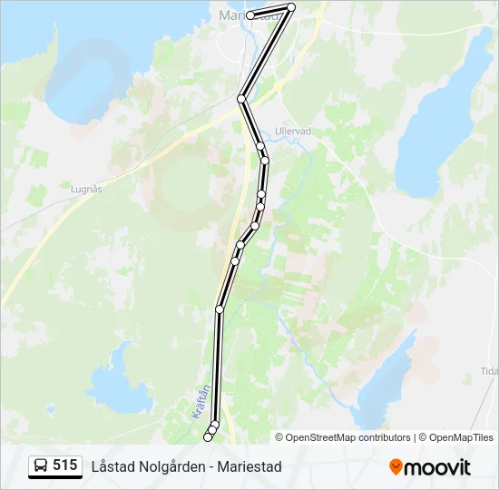 515 Bus Line Map