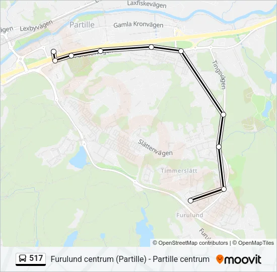 517 Bus Line Map