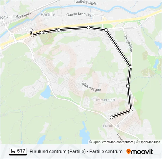 517 Bus Line Map