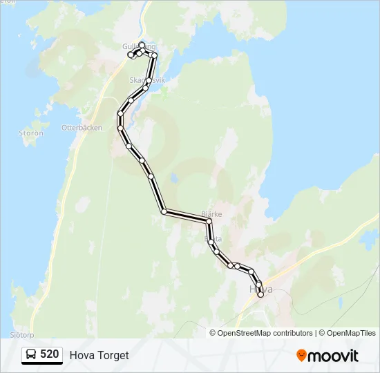 520 Bus Line Map