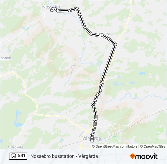 581 bus Line Map