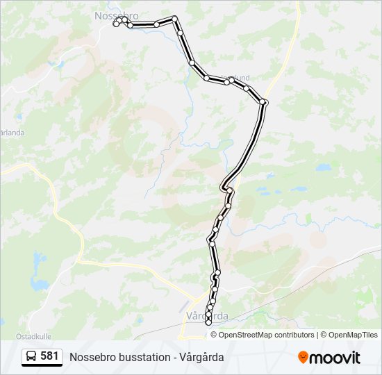 581 bus Line Map