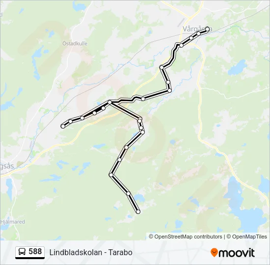 588 Bus Line Map