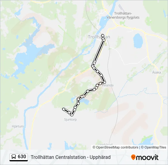 630 Bus Line Map