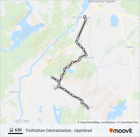 630 bus Line Map