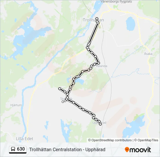 630 Bus Line Map