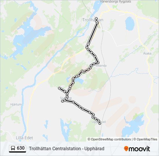 630 bus Line Map