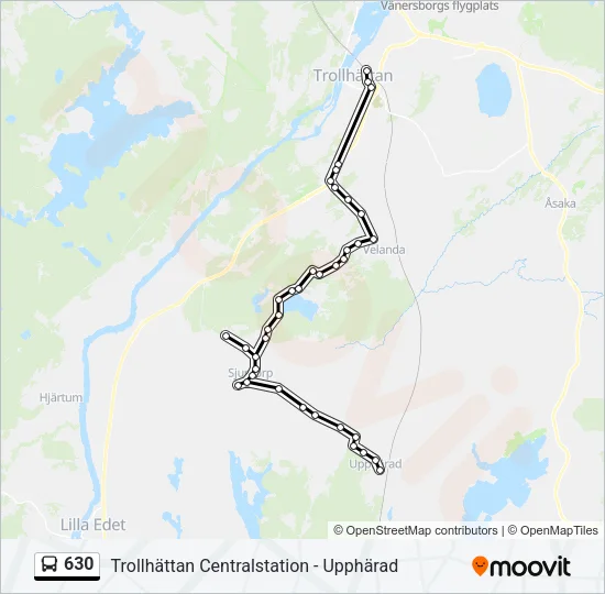 630 Bus Line Map
