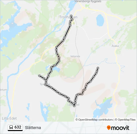 632 Bus Line Map