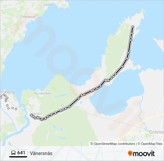 641 Bus Line Map