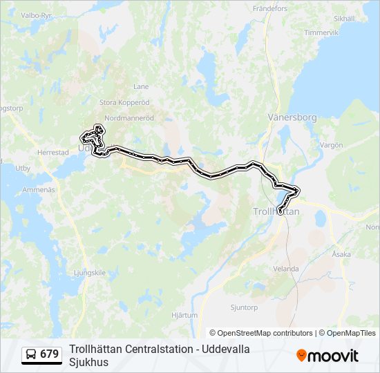 679 bus Line Map