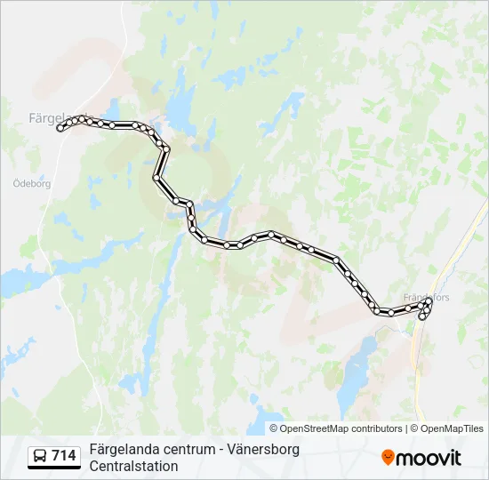 714 Bus Line Map