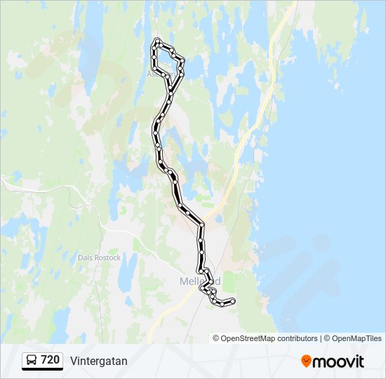 720 bus Line Map