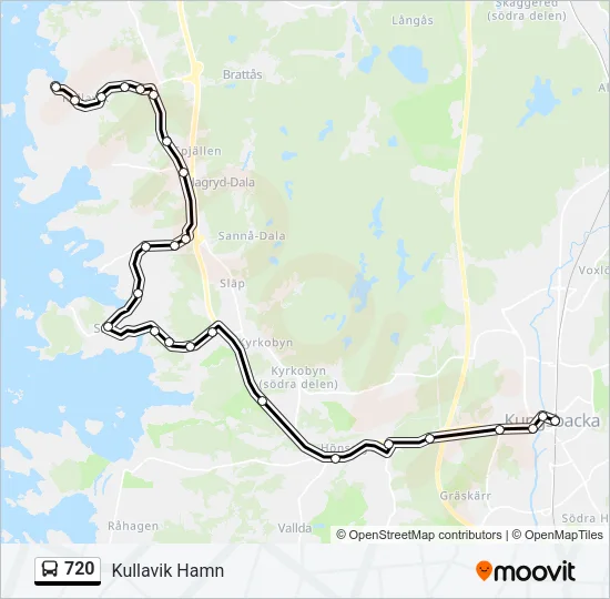 720 Bus Line Map