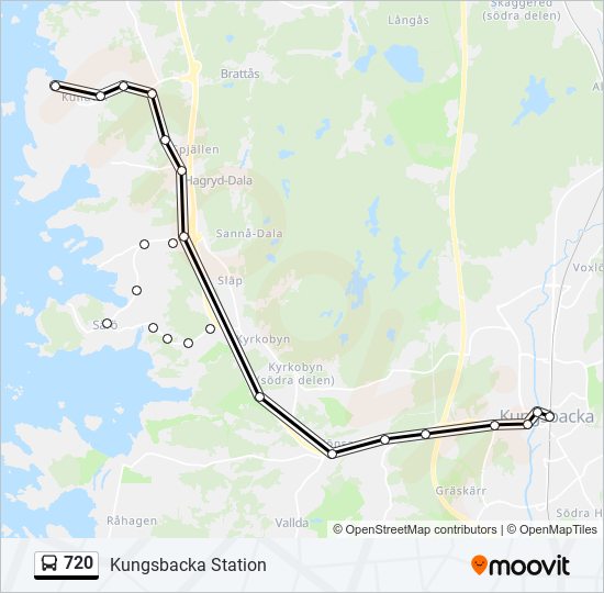 720 bus Line Map