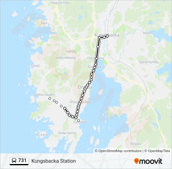 731 Bus Line Map