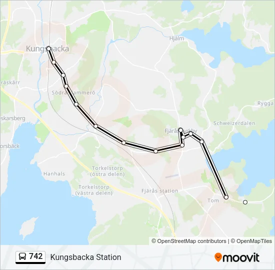 742 Bus Line Map