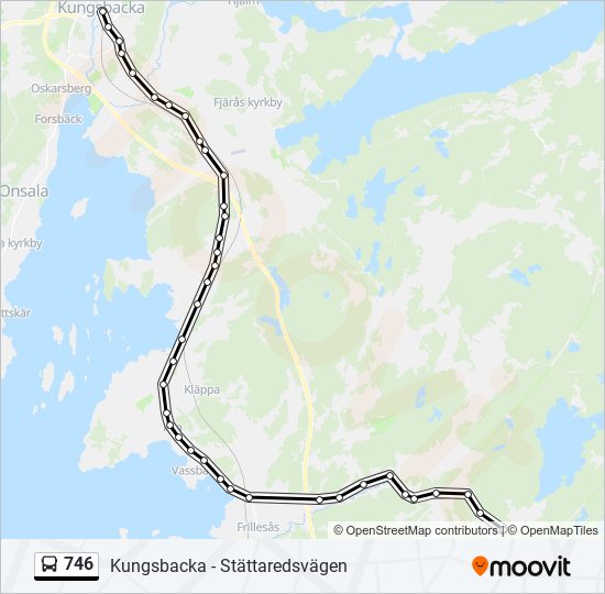 746 bus Line Map