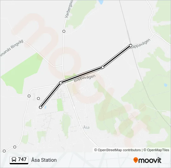 747 Bus Line Map