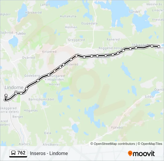 762 Bus Line Map