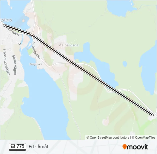 775 Bus Line Map