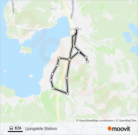 826 Bus Line Map