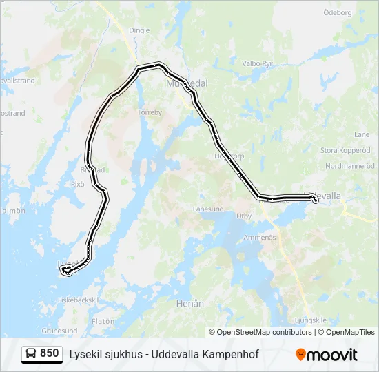 850  Line Map