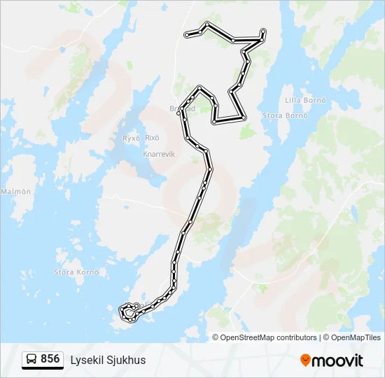 856 Bus Line Map